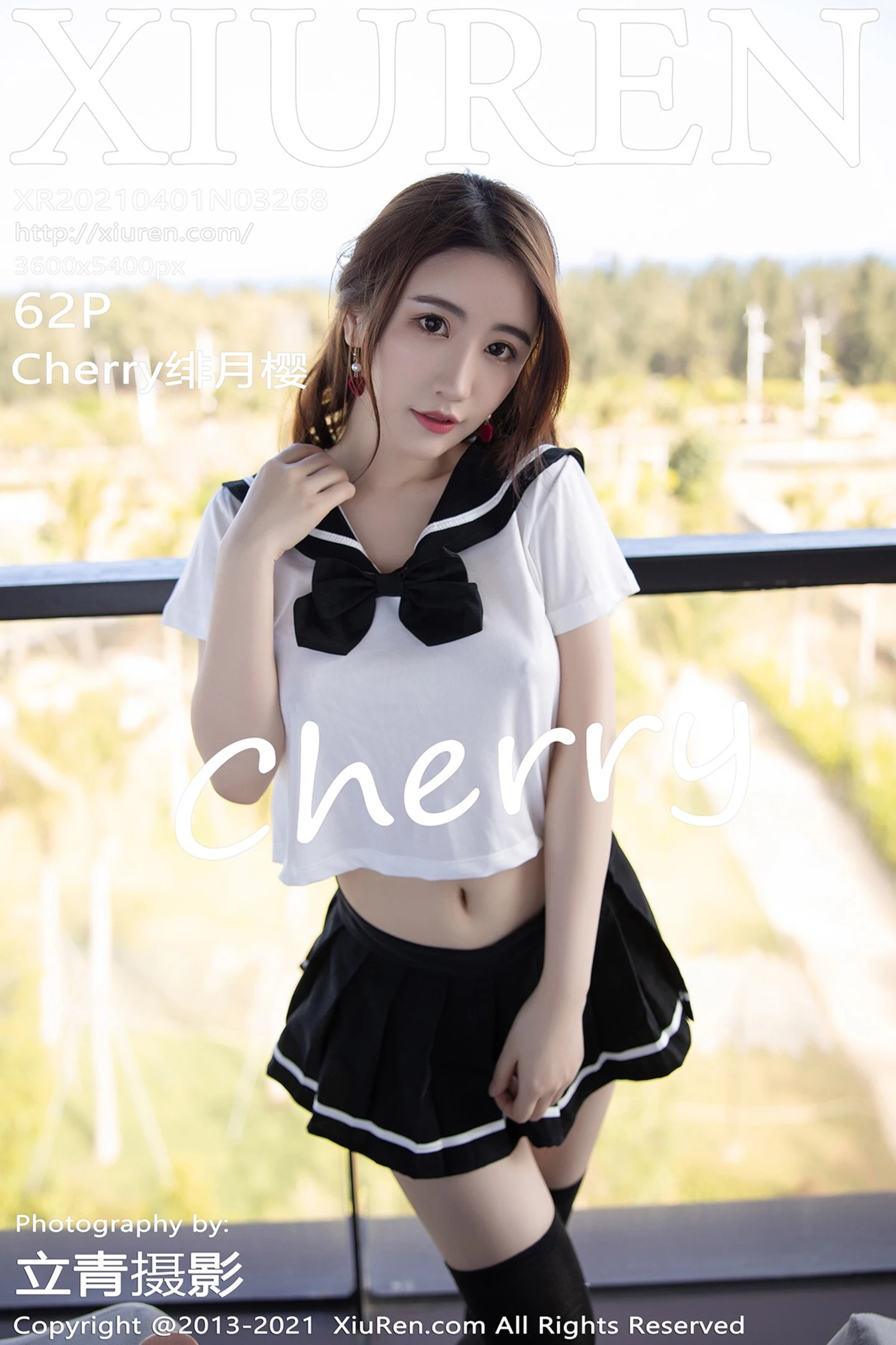 [XiuRen秀人网]No.3268_女神Cherry绯月樱三亚旅拍青春校服主题半脱秀完美曲线诱惑写真62P-秀人网 - XiuRen.Space
